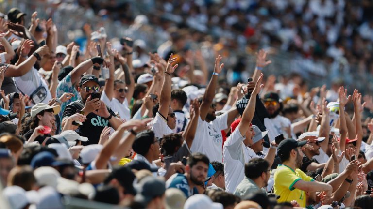 Fans cheer during the Club World Cup Group H soccer match between Real Madrid and CF Pachuca in Charlotte, N.C., Sunday, June 22, 2025. (Nell Redmond/AP)