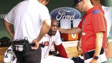 Red Sox closer Aroldis Chapman thinks he’ll return soon after back spasm forces him out