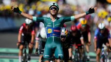 Jonathan Milan wins Tour de France Stage 8 in sprint finish