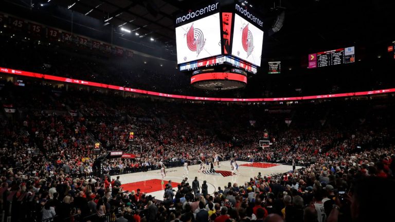 Game 3 of the NBA basketball playoffs Western Conference finals between the Portland Trail Blazers and the Golden State Warriors tips off Saturday, May 18, 2019, at Moda Center in Portland, Ore. (Ted S. Warren/AP)