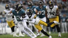 Travis Hunter plays offence, defence in pro debut as Jaguars lose to Steelers