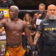 Losene-Keita,-left,-reacts-following-a-win-in-OKTAGON-MMA.