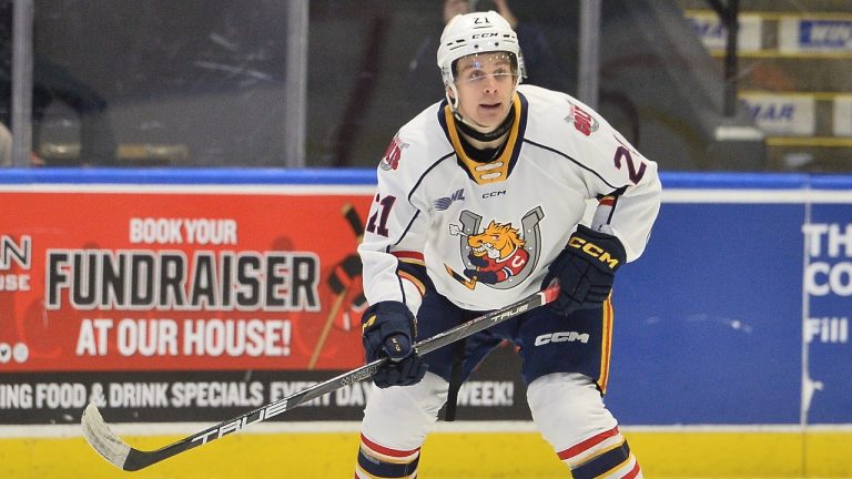 Riley Patterson of the Barrie Colts. (Terry Wilson/OHL Images)