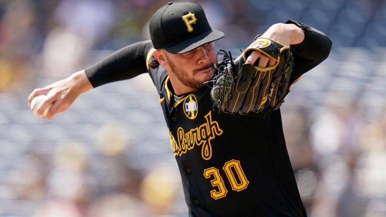 Pittsburgh Pirates pitcher Paul Skenes delivers during the first inning of a baseball game against the Colorado Rockies Sunday, Aug. 24, 2025, in Pittsburgh. (Matt Freed/AP)