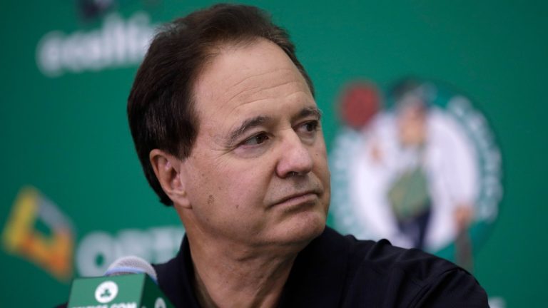 Boston Celtics co-owner Steve Pagliuca at the team's practice facility in Waltham, Mass., June 23, 2017. (Charles Krupa/AP)