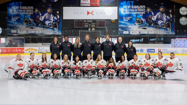 The Canada women's Para hockey team is pictured ahead of the world championships in Dolny Kubin, Slovakia, in this recent handout photo. THE CANADIAN PRESS/Handout - (Igor Kupco/World Para Ice Hockey)