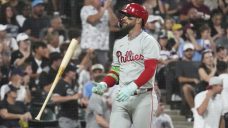 Phillies slugger Bryce Harper ejected following outburst over called third strike