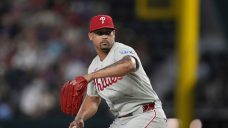 Phillies closer Jhoan Duran driven off field after taking ball to foot