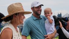 Scottie Scheffler rallies to win BMW Championship after highlight-reel chip