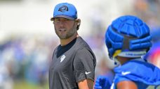Still nursing back injury, Matthew Stafford doesn’t join practice with Rams