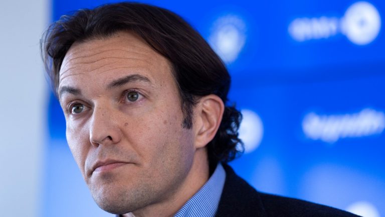 CF Montreal hired longtime Major League Soccer executive Corey Wray as a sports strategy consultant Tuesday. Wray will assist president and chief executive Gabriel Gervais in "optimizing the club's sporting activities." Gervais listens to a question during a news conference in Montreal on Tuesday, January 10, 2023. (Paul Chiasson/CP)