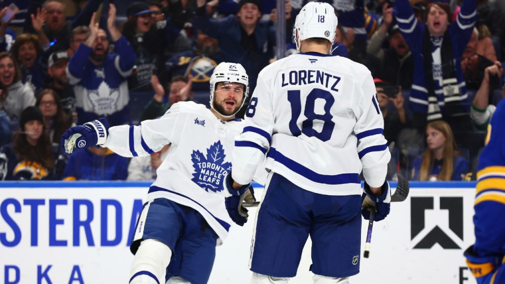 A lot of fun playing with him': Maple Leafs' Lorentz on Laughton