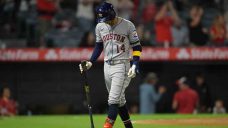Astros on brink of playoff elimination after loss to Angels