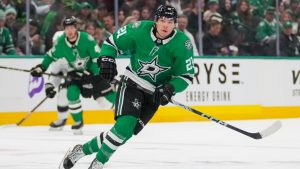 Dallas Stars left winger Jason Robertson. (Julio Cortez/AP)
