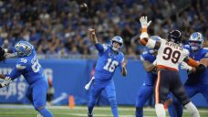 Goff throws five TDs as Lions bounce back with win over Bears