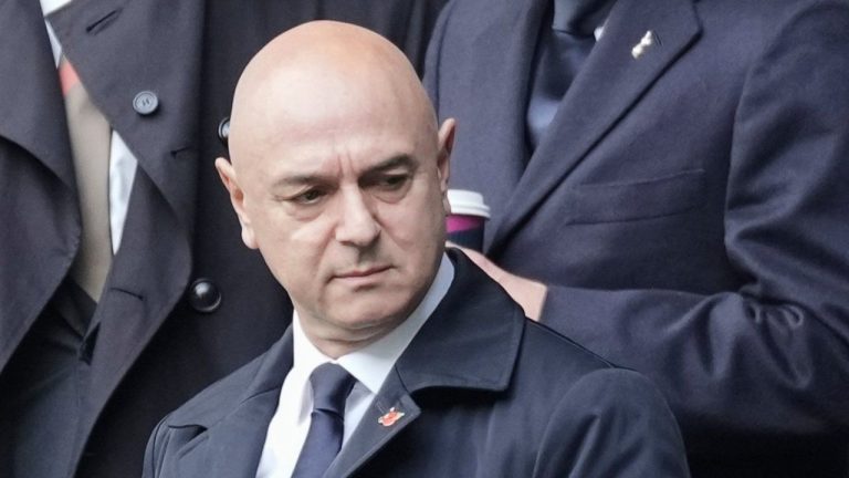 Daniel Levy, Executive Chairman of Tottenham Hotspur, looks on during the English Premier League soccer match between Tottenham Hotspur and West Ham United, Saturday, Oct 19, 2024, at the Tottenham Hotspur Stadium in London. (Dave Shopland/AP)
