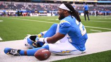 Chargers’ Najee Harris injures ankle during non-contact play vs. Broncos