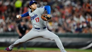 Los Angeles Dodgers starting pitcher Shohei Ohtani delivers during the second inning of a baseball game against the Baltimore Orioles, Friday, Sept. 5, 2025, in Baltimore. (Stephanie Scarbrough/AP)