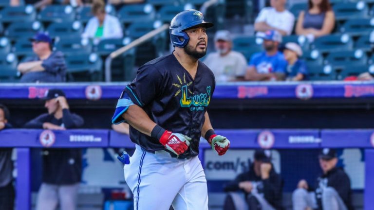 Buffalo Bisons' Anthony Santander during a game against the Scranton/Wilkes-Barre RailRiders on Sept. 17, 2025 in Buffalo, N.Y. (Buffalo Bisons)
