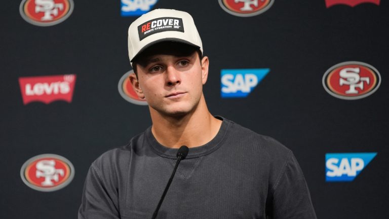 San Francisco 49ers quarterback Brock Purdy. (John Locher/AP)