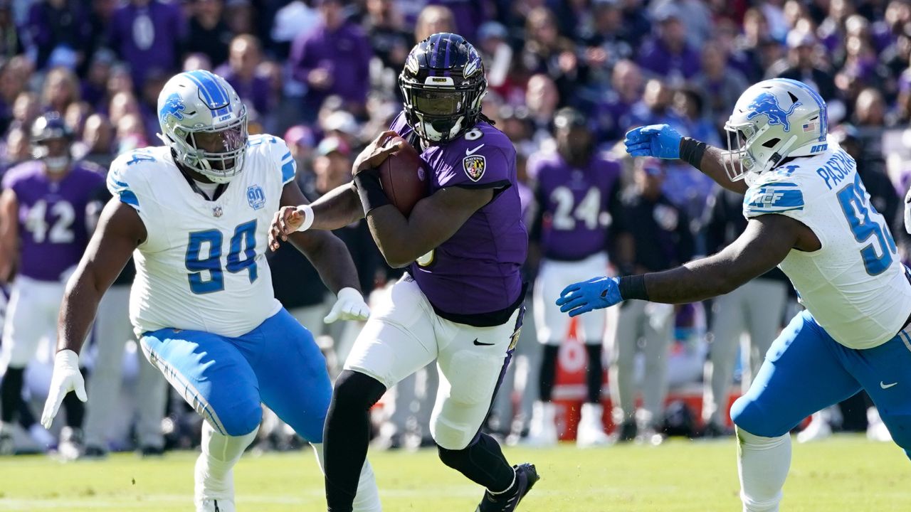 NFL Live Tracker: Lions vs. Ravens