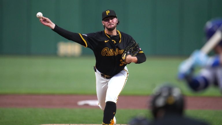 Pittsburgh Pirates pitcher Paul Skenes delivers during the second inning of a baseball game against the Chicago Cubs in Pittsburgh, Tuesday, Sept. 16, 2025. (Gene J. Puskar/AP)