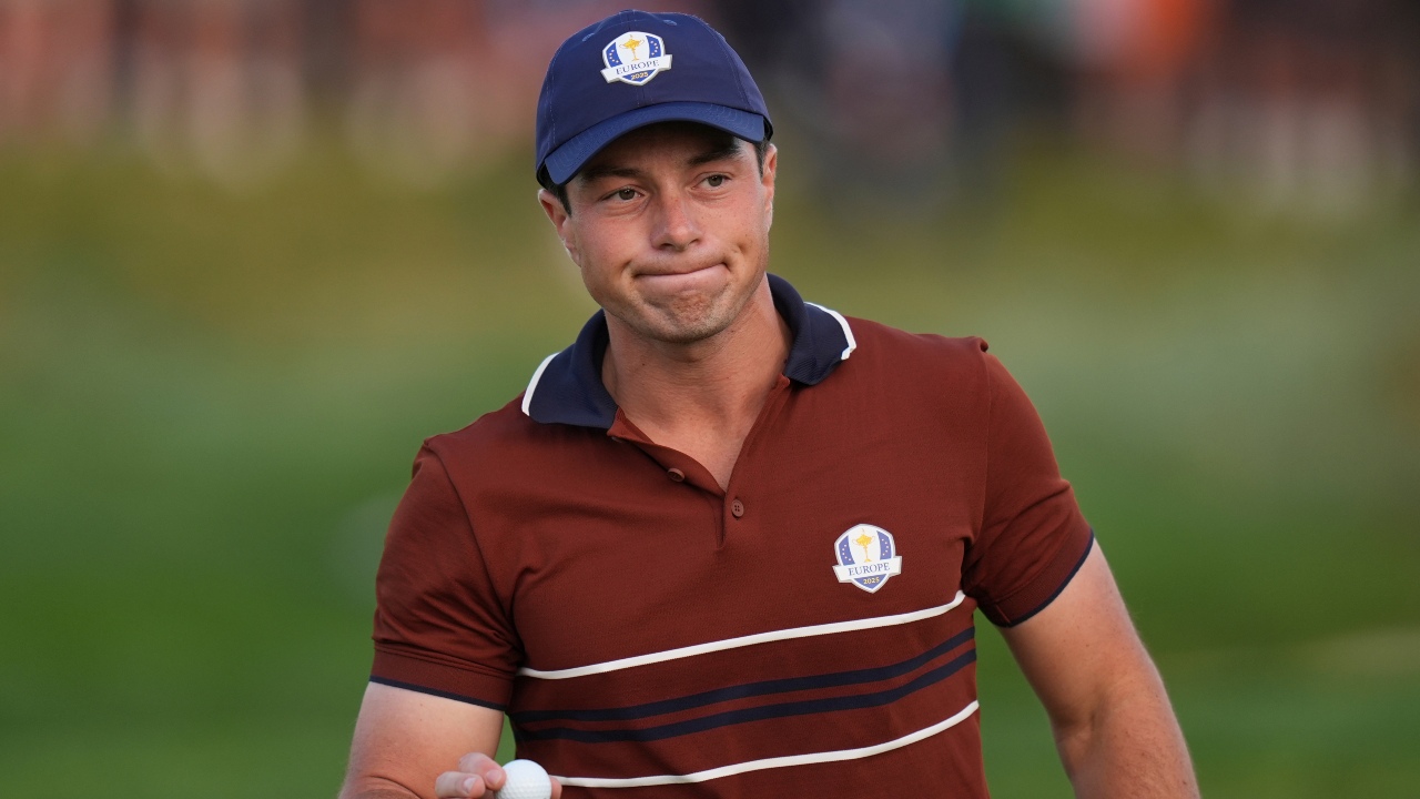 Viktor Hovland withdraws from Ryder Cup, moving Europe closer to victory