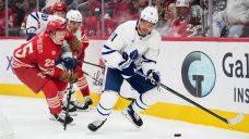 Red Wings erase early deficit, hand Maple Leafs first loss of season