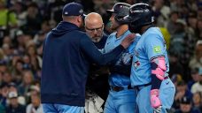 Blue Jays’ George Springer exits Game 5 after HBP, X-rays negative