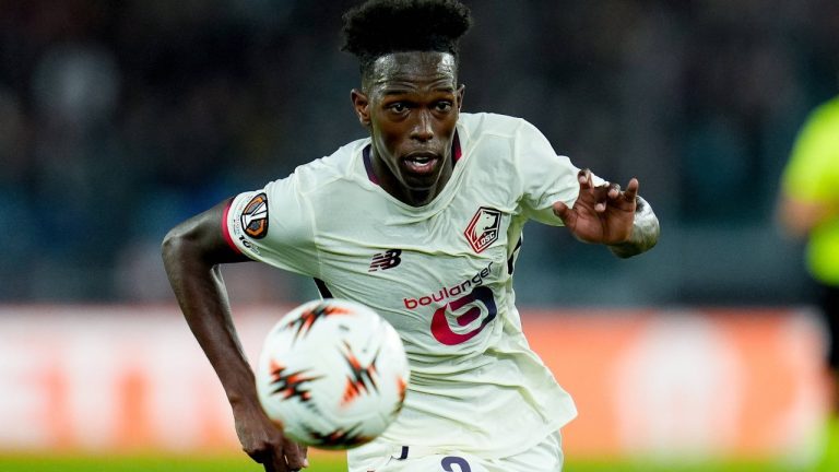 AS Roma v LOSC Lille - UEFA Europa League 2025/26 League Phase MD2 Felix Correia of LOSC Lille during the UEFA Europa League MD2 match between AS Roma and LOSC Lille at Stadio Olimpico on October 2, 2025 in Rome, Italy. Rome Stadio Olimpico Lazio Italy Copyright: xGiuseppexMaffiax 251002_UEL_ROMA-LILLE9615