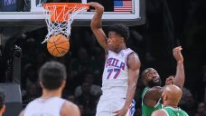 Edgecombe makes rookie history, 76ers rally past Celtics