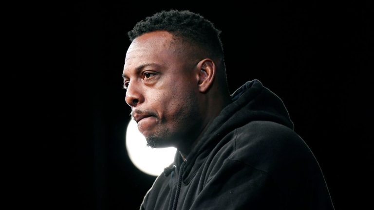 Basketball Hall of Fame Class of 2021 inductee Paul Pierce speaks at a news conference at Mohegan, Sept. 10, 2021, in Uncasville, Conn. (Jessica Hill/AP)