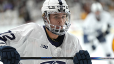 Gavin McKenna records pair of first-period assists in Penn State debut