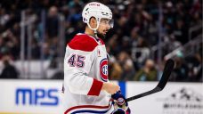 Canadiens’ Carrier exits game vs. Penguins after slamming into boards