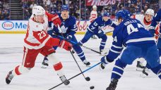 Red Wings’ Lucas Raymond suffers injury vs. Maple Leafs