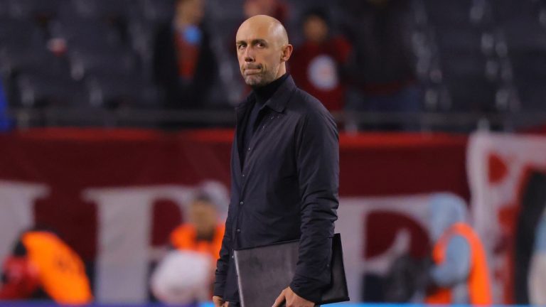 CF Montréal head coach Marco Donadel after an MLS soccer match against the Chicago Fire, Saturday, March 29, 2025, in Chicago. (Melissa Tamez/AP)
