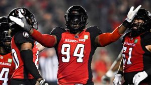 Former Ottawa Redblacks defensive end Lorenzo Mauldin  IV. (Justin Tang/THE CANADIAN PRESS)