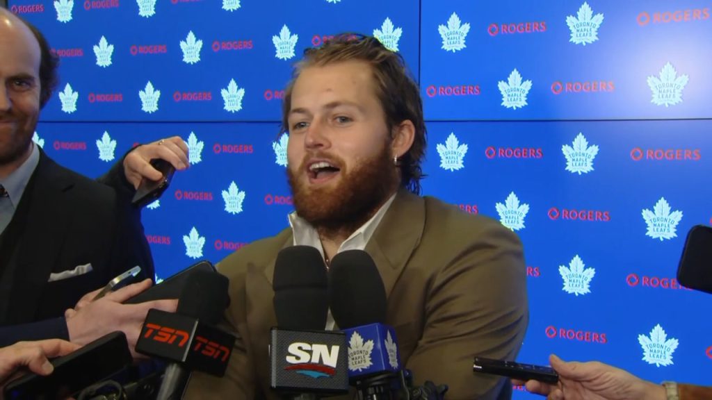 Nylander laughs about own goal: 'Nice to fill the back of the net early'