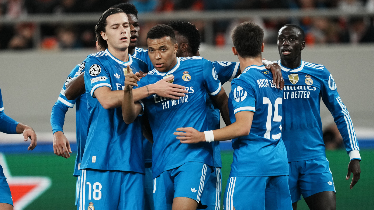 Real Madrid’s Mbappe completes seven-minute hat trick vs. Olympiacos