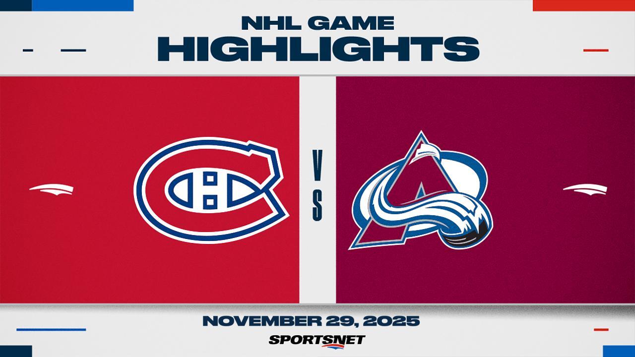 NHL Highlights: Avalanche 7, Canadiens 2