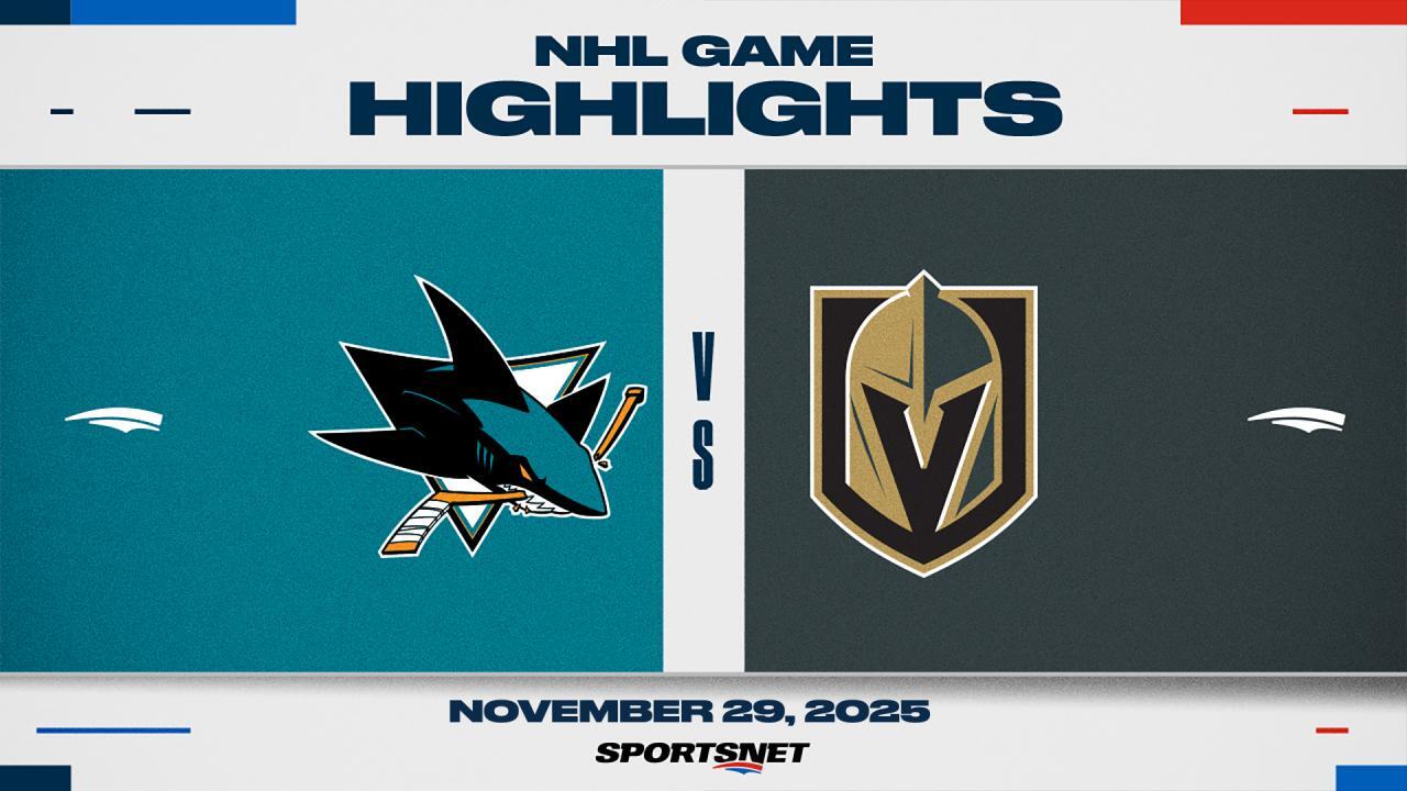 NHL Highlights: Golden Knights 4, Sharks 3