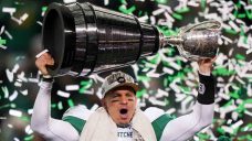 Roughriders’ Harris named Grey Cup MVP, Emilus Most Outstanding Canadian