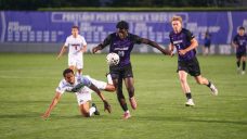 Canadian forward David Ajagbe looks to take Portland to NCAA soccer promised land