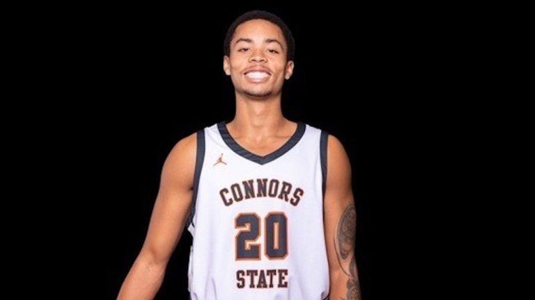 This undated image provided by Connors State College shows Ethan Dietz, a basketball player at Connors State College in Warner, Okla. (Connors State College via AP)