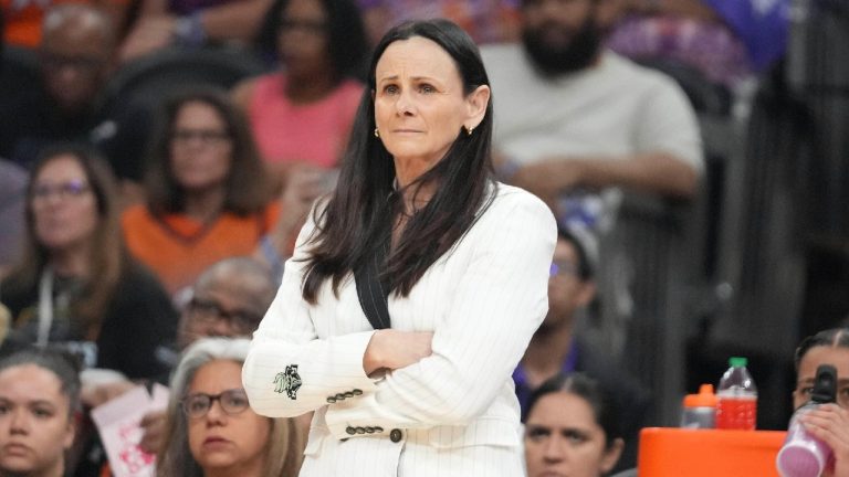 Former New York Liberty head coach Sandy Brondello has officially been named head coach of the Toronto Tempo. (Darryl Webb/AP)