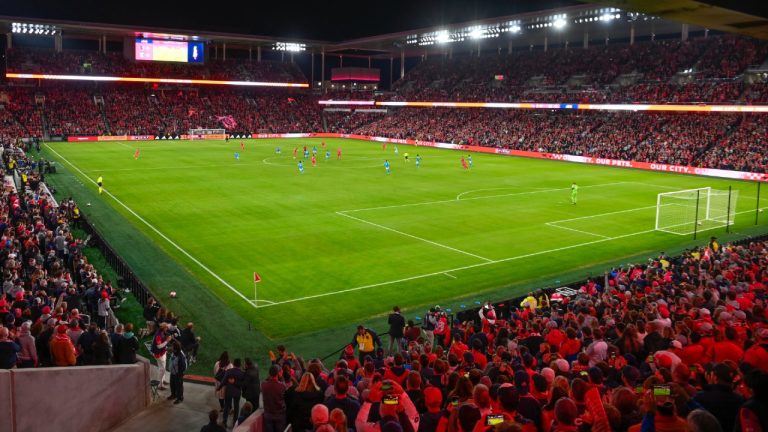 City Park stadium is viewed during an MLS soccer match between the St. Louis City SC and Charlotte FC, Saturday, March 4, 2023, in St. Louis. (Joe Puetz/AP)