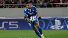 Mbappe nets hat trick in seven minutes in Champions League game vs. Olympiacos