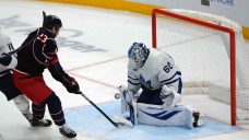 Joseph Woll ‘unreal’ in Maple Leafs’ critical comeback win over Blue Jackets