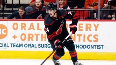 Hurricanes’ Seth Jarvis takes stick to eye, not expected to be out long