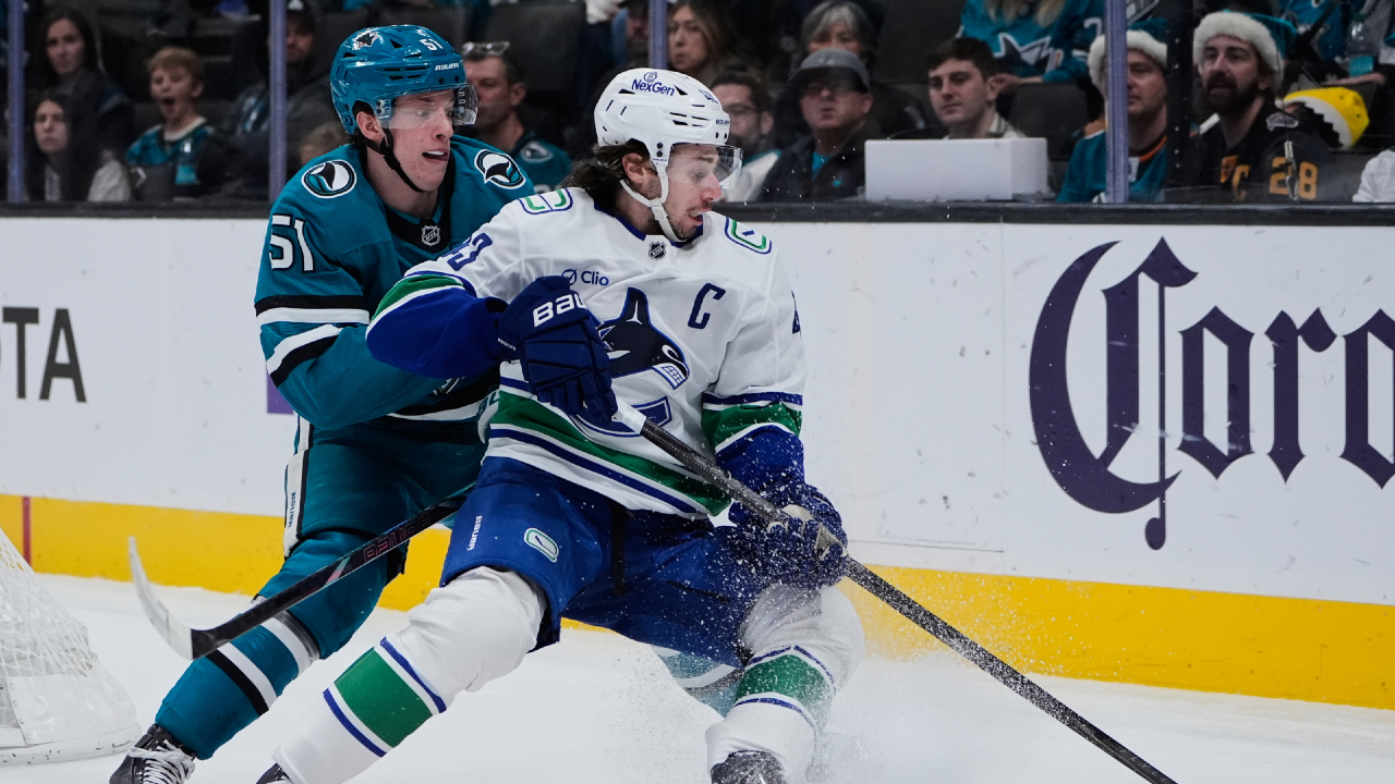 Officiating, power-play woes undo Canucks in loss to Sharks